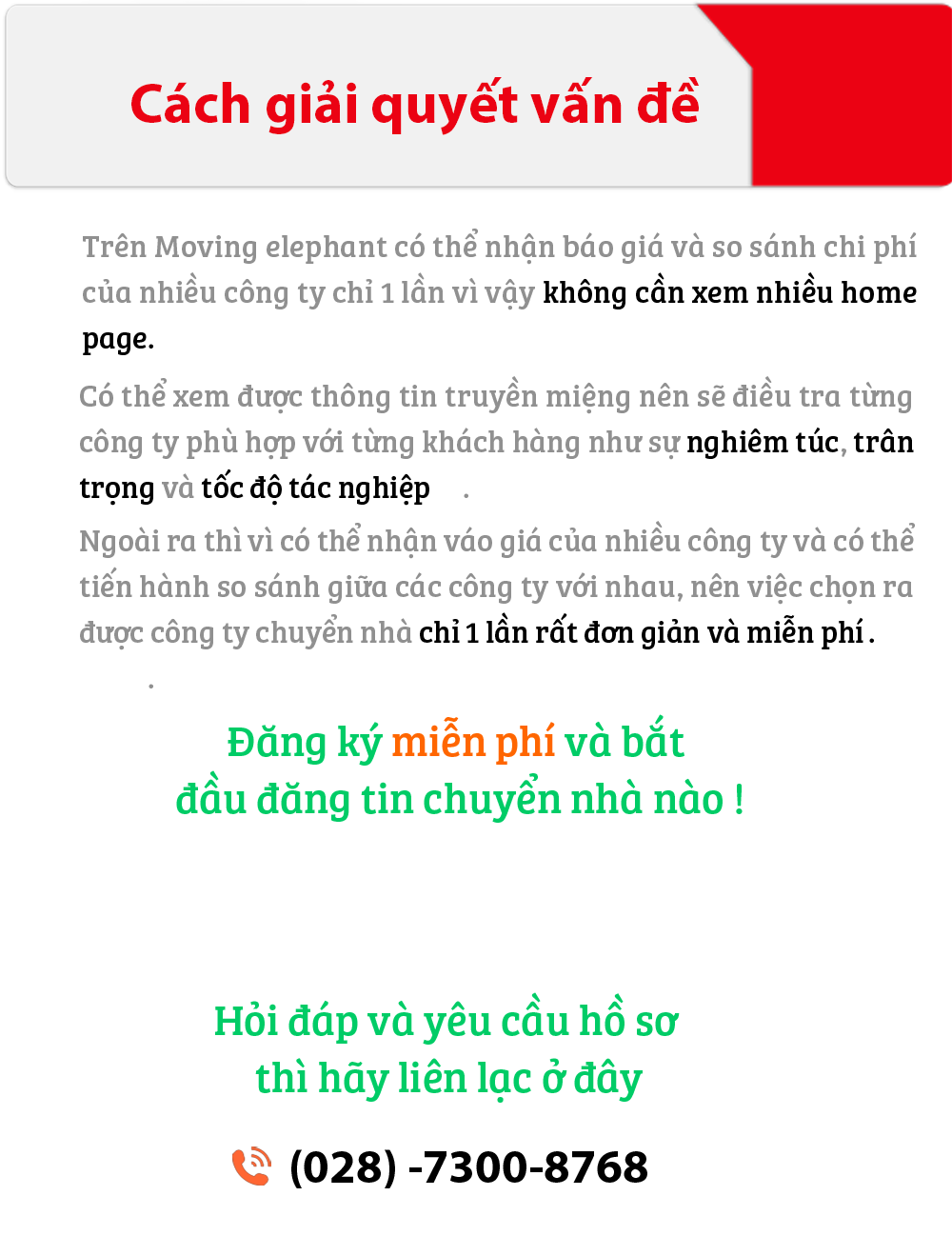 Miễn phí hoàn toàn nếu không có thông tin của người muốn chuyển nhà!