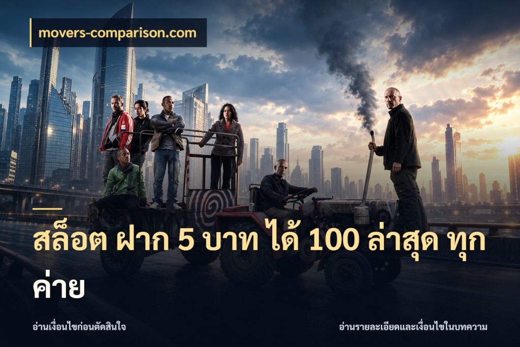 สล็อต ฝาก 5 บาท ได้ 100 ล่าสุด ทุกค่าย สนุกกับตัวเลือกโปรในสไตล์ของคุณ กับ movers-comparison.com