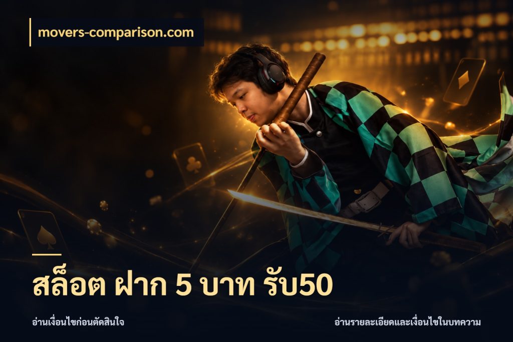สล็อต ฝาก 5 บาท รับ50 จับคู่โบนัสกับสไตล์เกมที่ชอบ กับ movers-comparison.com