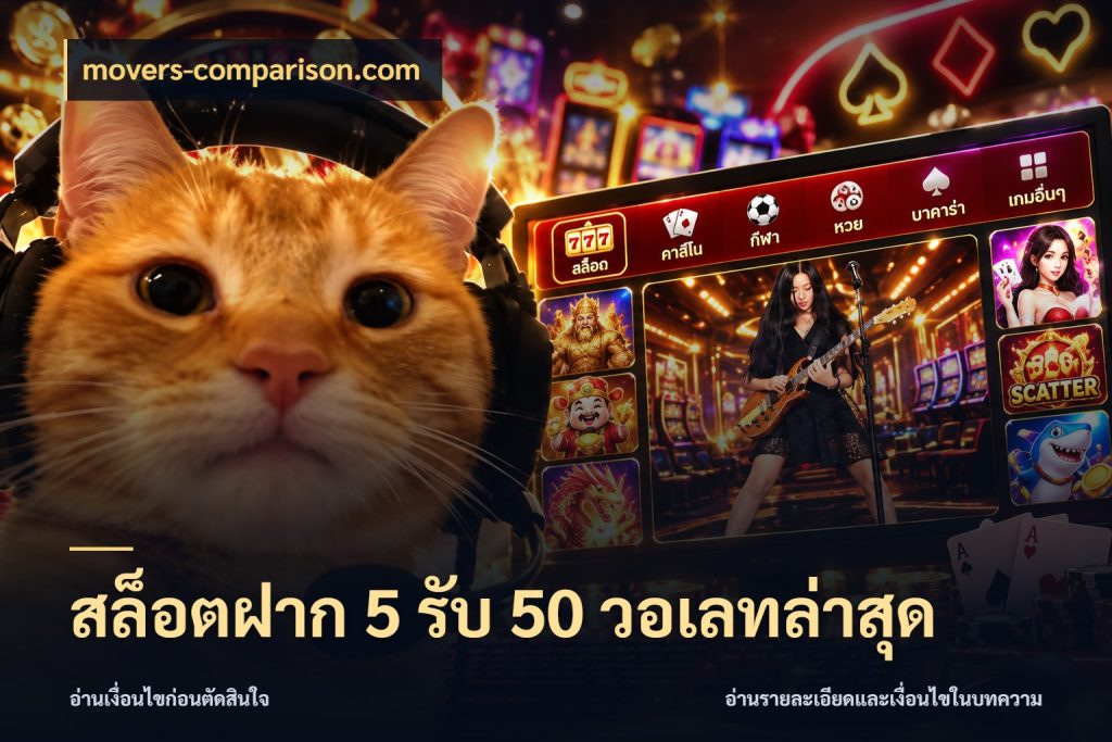 สล็อตฝาก 5 รับ 50 วอเลทล่าสุด สนุกกับตัวเลือกโปรในสไตล์ของคุณ กับ movers-comparison.com