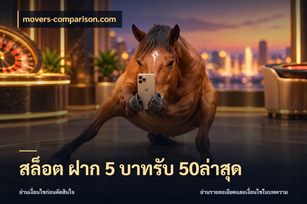 สล็อต ฝาก 5 บาทรับ 50ล่าสุด movers-comparison.com ยอดฝากและยอดรับในมุมของคนชอบลุ้น