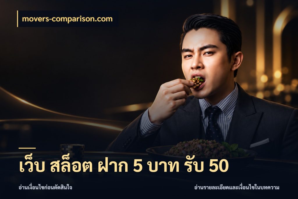 เว็บ สล็อต ฝาก 5 บาท รับ 50 รูปแบบโบนัสกับสิทธิ์ของสายเกม ในมุม movers-comparison.com
