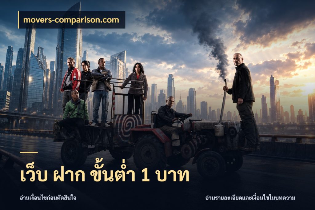 เว็บ ฝาก ขั้นต่ำ 1 บาท จัดจังหวะสนุกให้เข้ากับงบที่ตั้งไว้ ในมุม movers-comparison.com