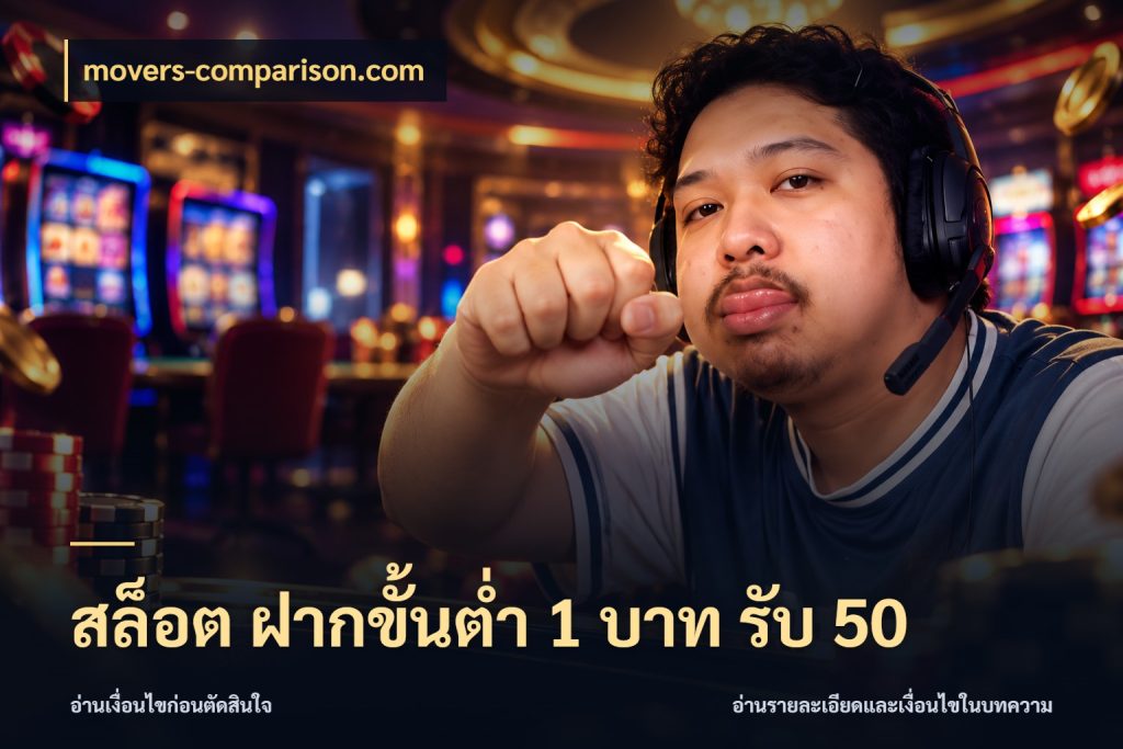 สล็อต ฝากขั้นต่ำ 1 บาท รับ 50 เปิดมุมโปรให้เข้ากับเกมแนวโปรด กับ movers-comparison.com