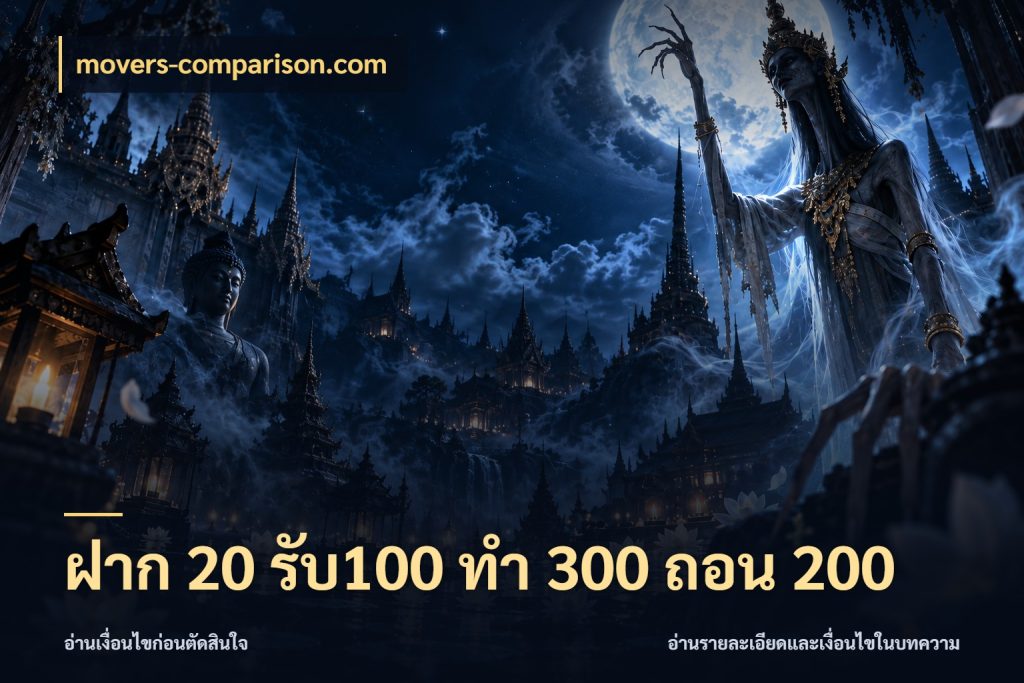 ฝาก 20 รับ100 ทํา 300 ถอน 200 โปรยอดรับที่สายเกมสนใจ ในมุม movers-comparison.com