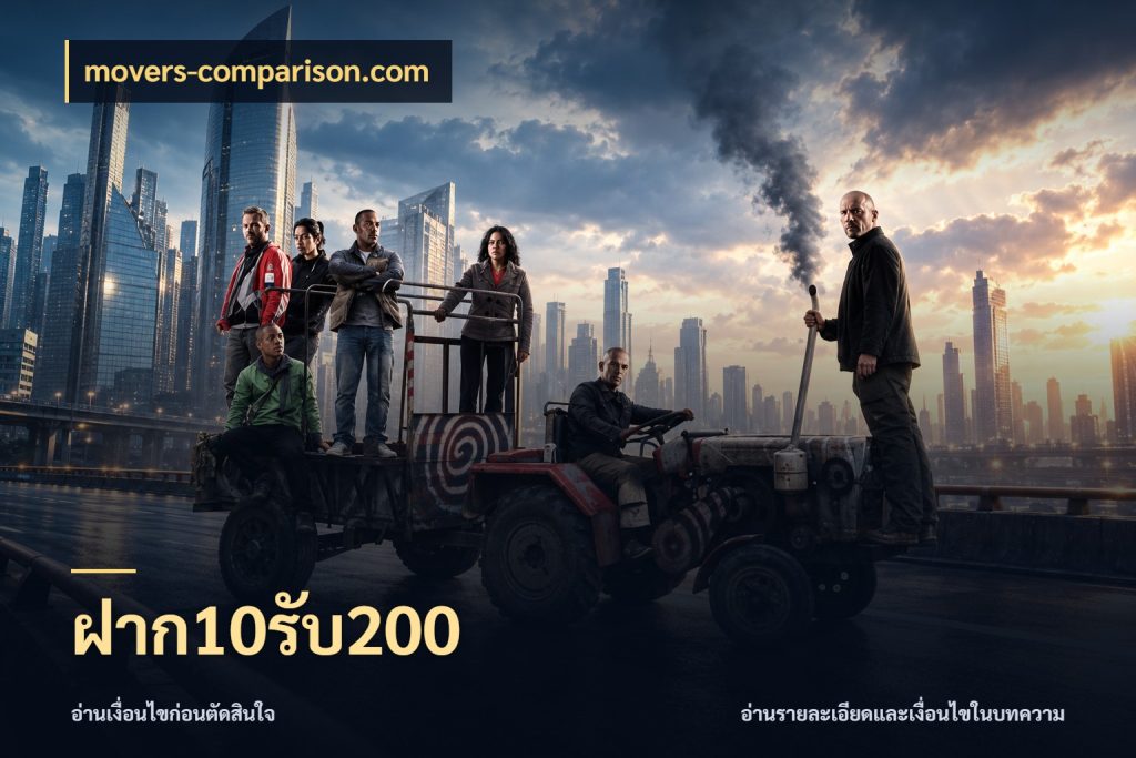 ฝาก10รับ200 จับประเด็นยอดรับก่อนเลือกความสนุก กับ movers-comparison.com