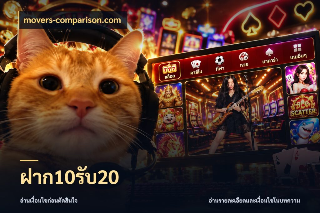 ฝาก10รับ20 เปิดมุมโปรให้เข้ากับเกมแนวโปรด สไตล์ movers-comparison.com