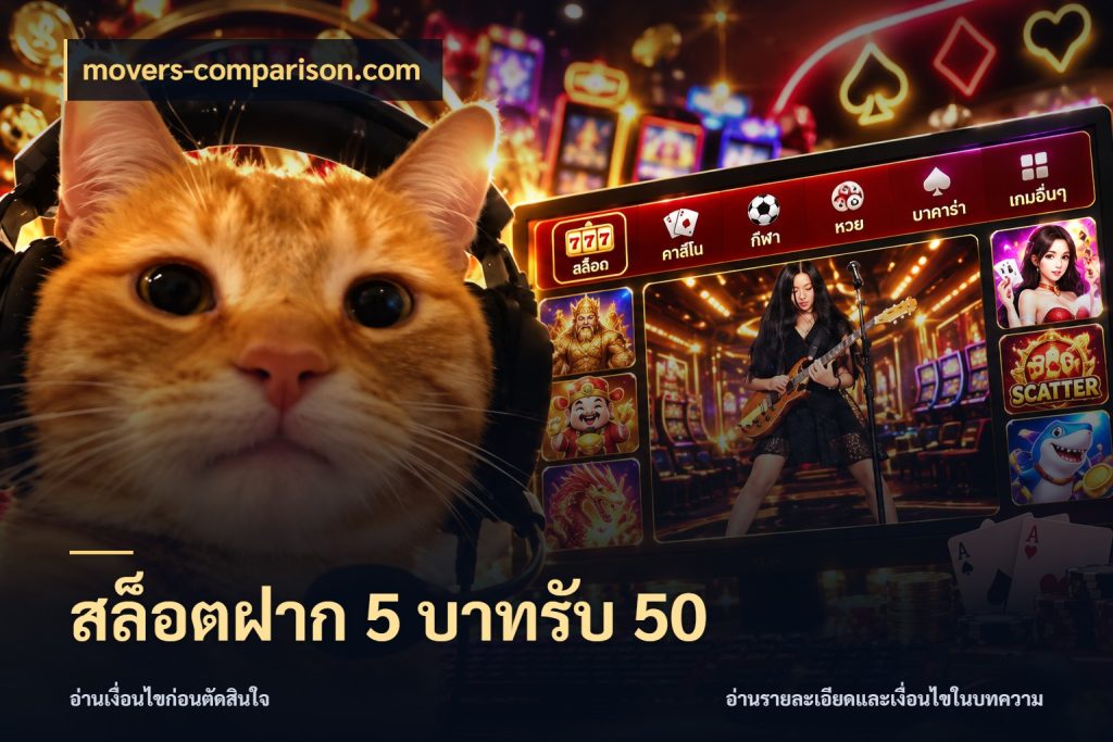สล็อตฝาก 5 บาทรับ 50 รูปแบบโบนัสกับสิทธิ์ของสายเกม กับ movers-comparison.com