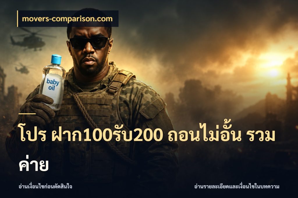 โปร ฝาก100รับ200 ถอนไม่อั้น รวมค่าย ยอดฝากและยอดรับในมุมของคนชอบลุ้น ในมุม movers-comparison.com