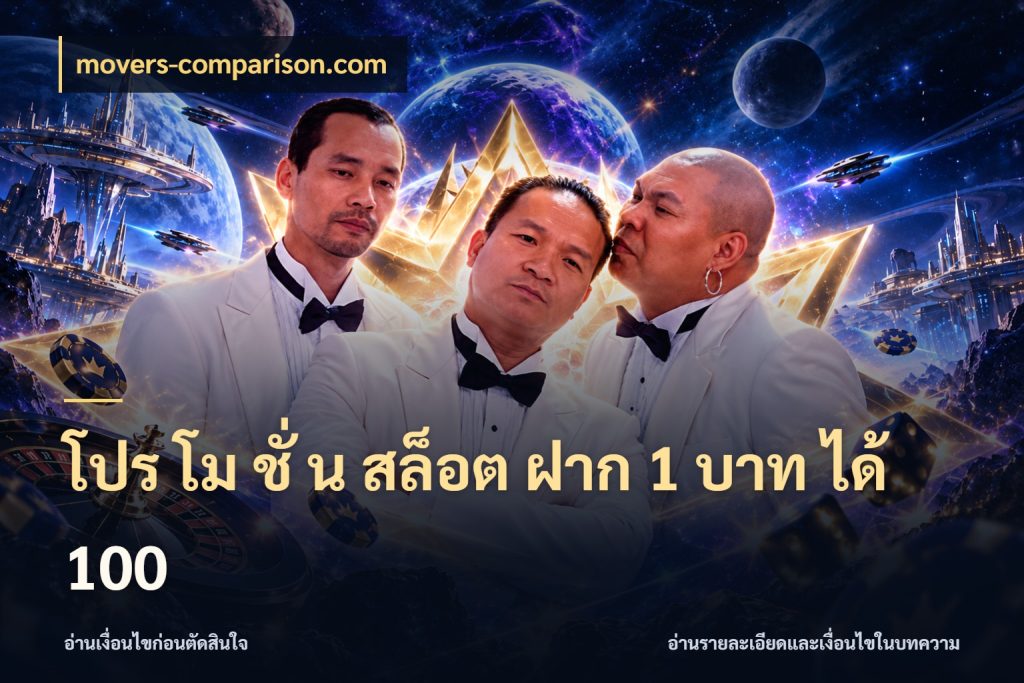 โปร โม ชั่ น สล็อต ฝาก 1 บาท ได้ 100 ยอดฝากและยอดรับในมุมของคนชอบลุ้น กับ movers-comparison.com