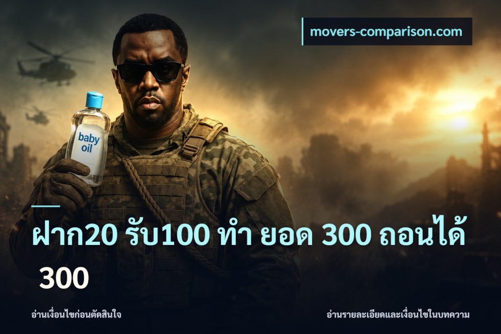ฝาก20 รับ100 ทํา ยอด 300 ถอนได้ 300