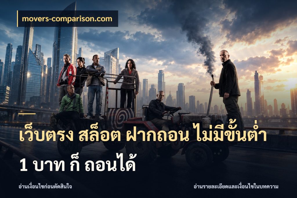 เว็บตรง สล็อต ฝากถอน ไม่มีขั้นต่ำ 1 บาท ก็ ถอนได้ เปิดมุมยอดเริ่มต้นสำหรับคนชอบเกม ในมุม movers-comparison.com