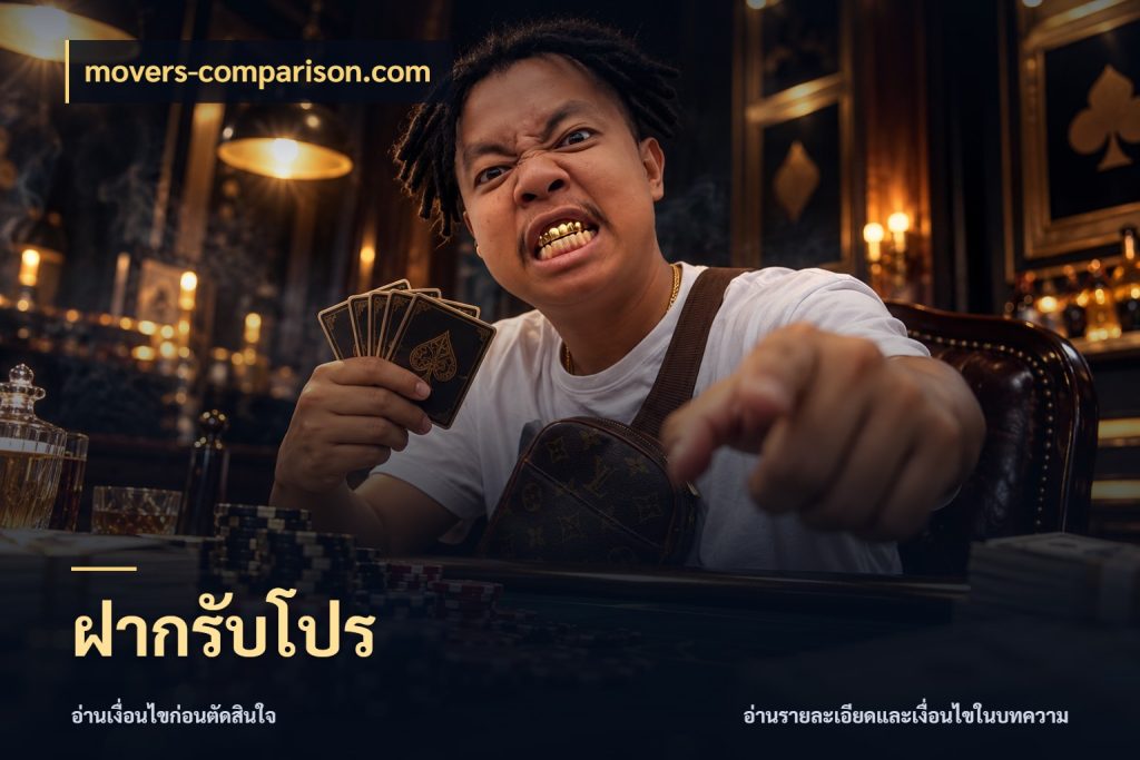 ฝากรับโปร จับประเด็นยอดรับก่อนเลือกความสนุก กับ movers-comparison.com