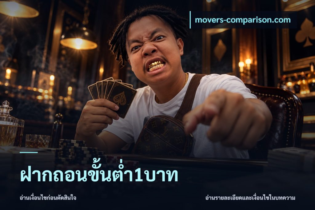 ฝากถอนขั้นต่ำ1บาท