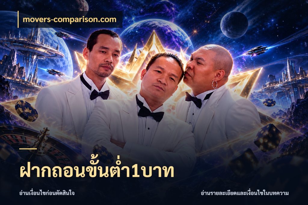 ฝากถอนขั้นต่ำ1บาท จัดจังหวะสนุกให้เข้ากับงบที่ตั้งไว้ ในมุม movers-comparison.com